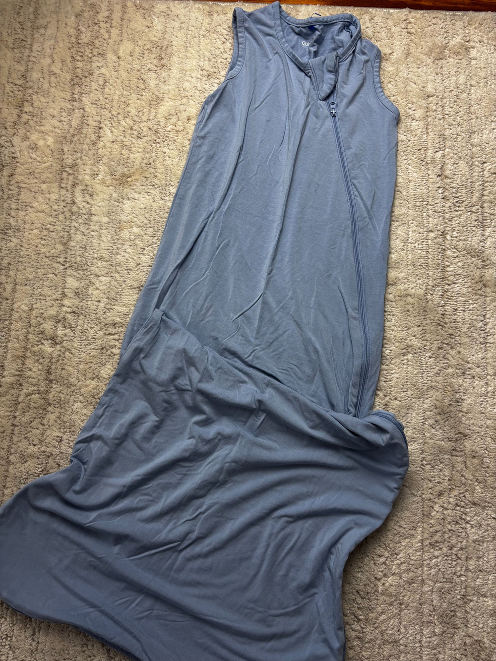 Quince Sleeveless Zip Front sleep sack Blue Size L